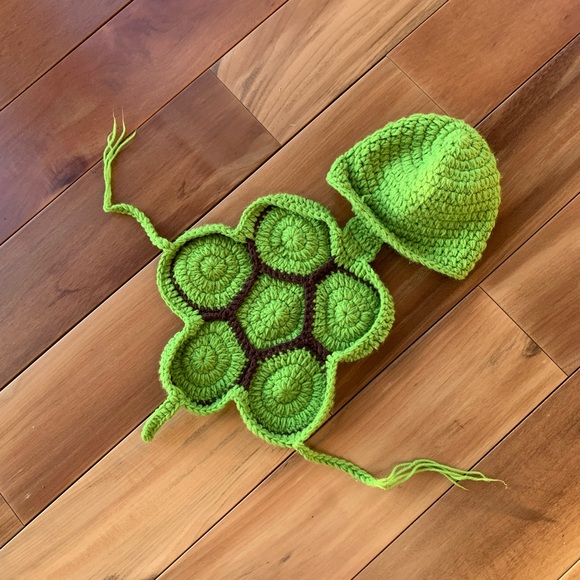 Baby Turtle Crochet Costume - Picture 2 of 3